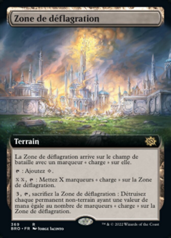 Zone de déflagration