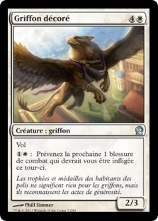 Griffon décoré