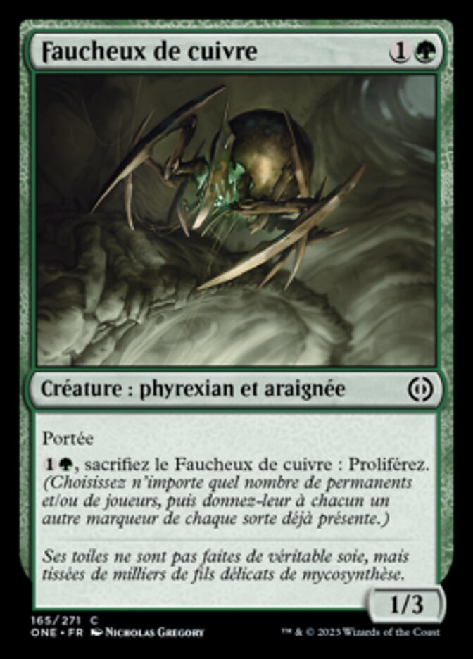 Faucheux de cuivre