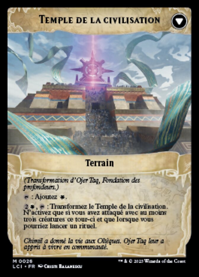 Ojer Taq, Fondation des profondeurs