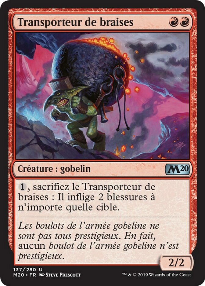 Transporteur de braises