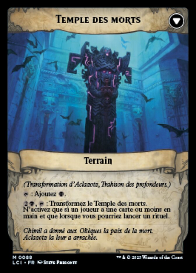 Aclazotz, Trahison des profondeurs