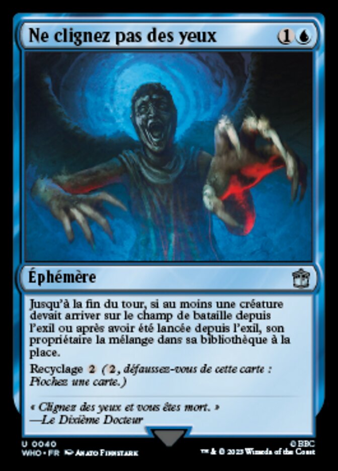 Ne clignez pas des yeux
