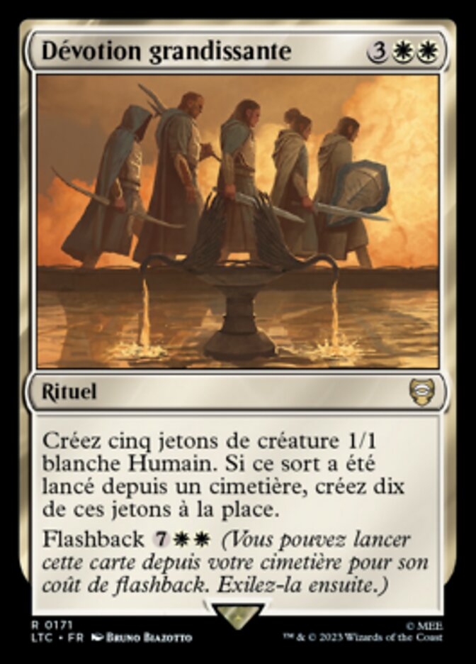 Dévotion grandissante