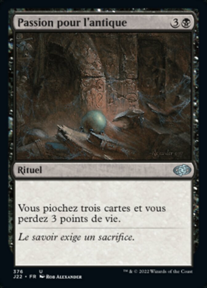 Passion pour l'antique