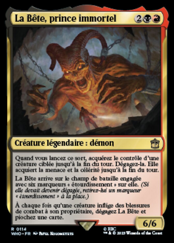 La Bête, prince immortel