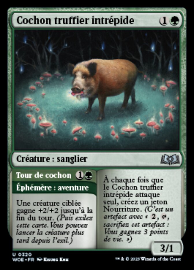 Cochon truffier intrépide