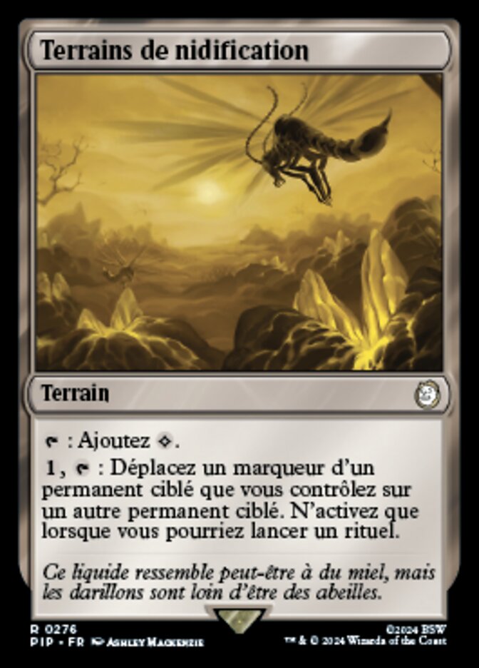 Terrains de nidification