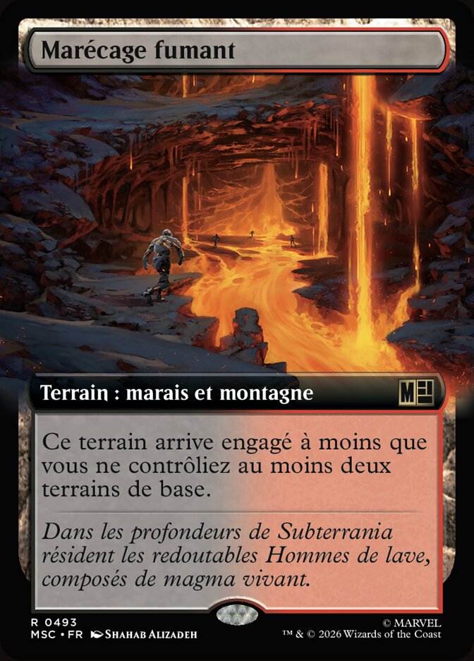 Marécage fumant
