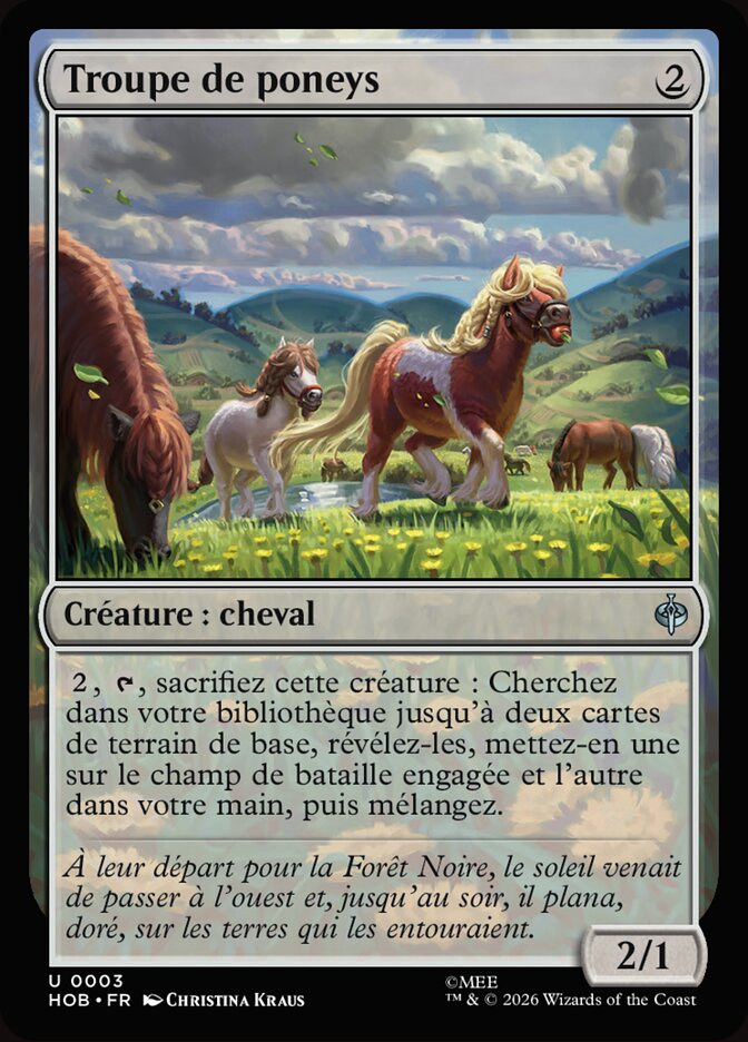 Troupe de poneys