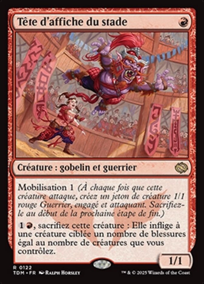 Tête d'affiche du stade