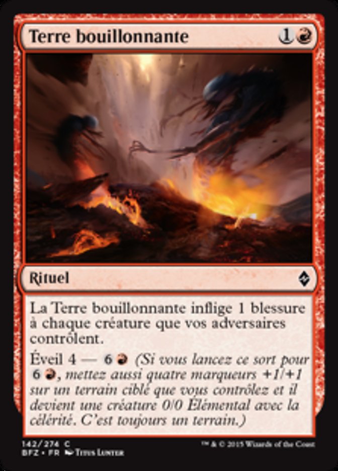 Terre bouillonnante