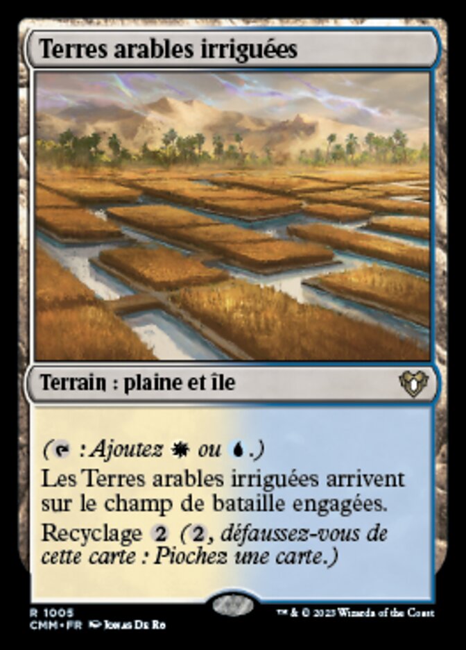 Terres arables irriguées