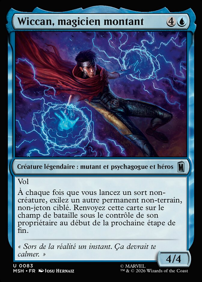 Wiccan, magicien montant