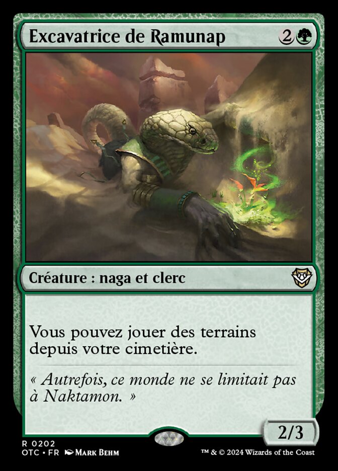 Excavatrice de Ramunap