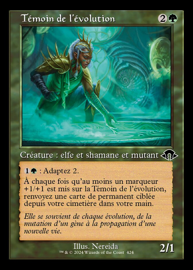 Témoin de l'évolution