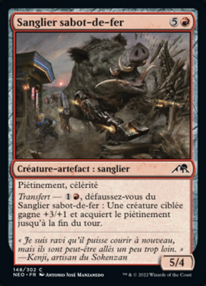 Sanglier sabot-de-fer