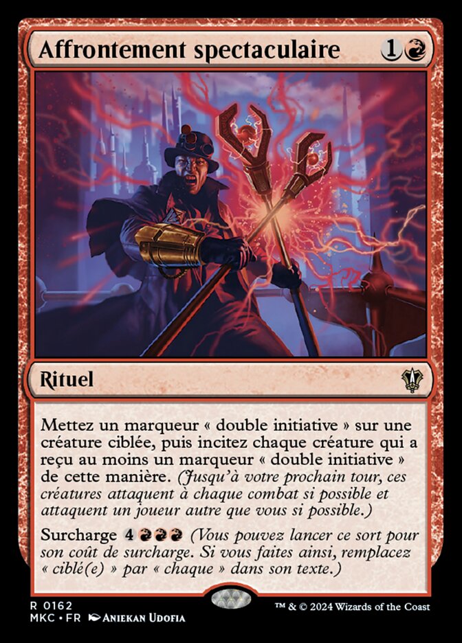 Affrontement spectaculaire