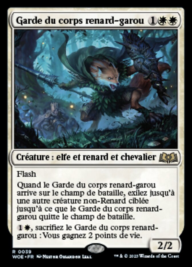 Garde du corps renard-garou