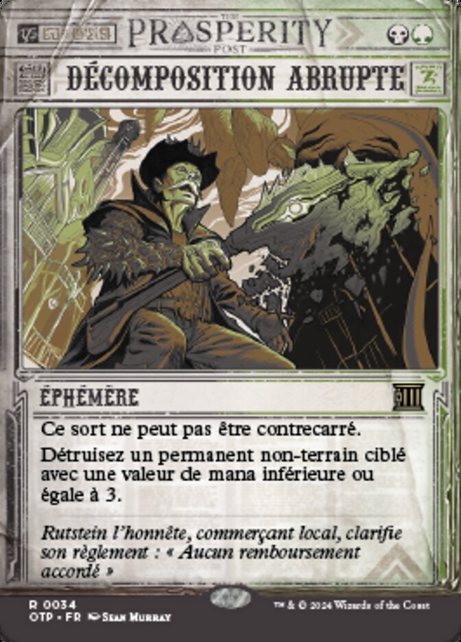 Décomposition abrupte