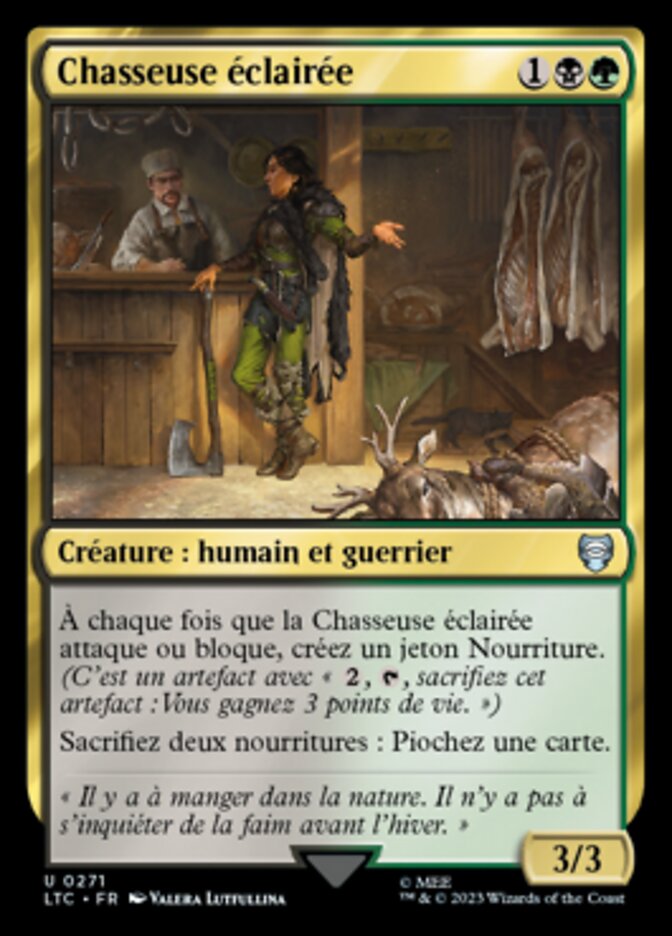 Chasseuse éclairée