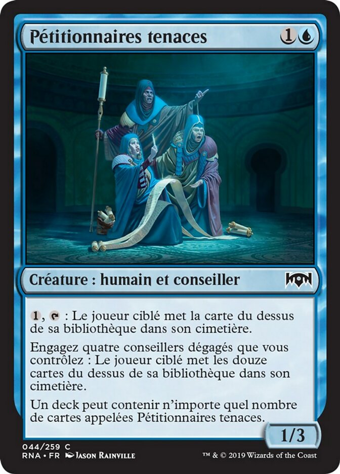 Pétitionnaires tenaces