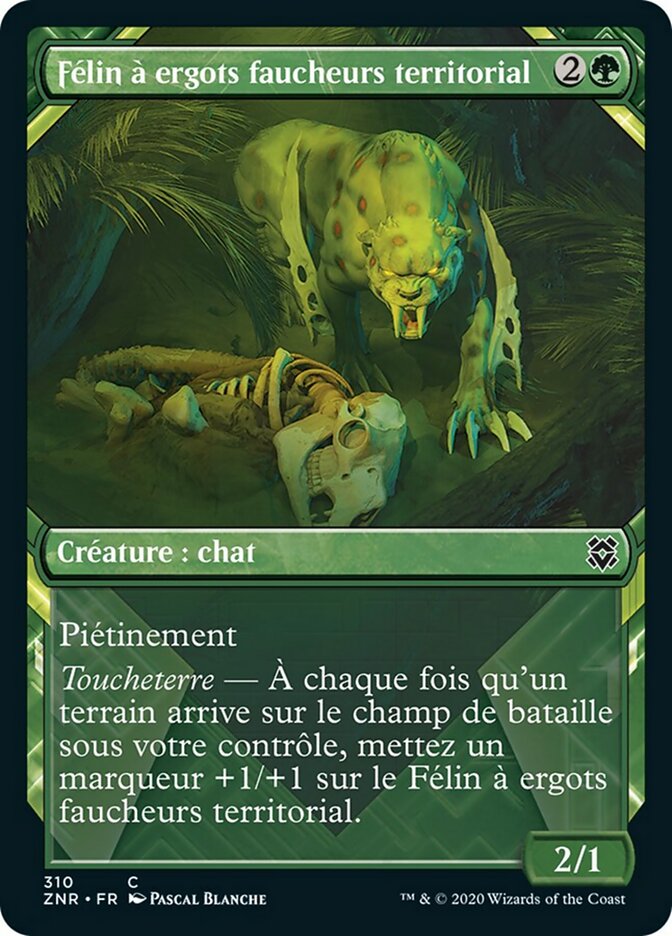 Félin à ergots faucheurs territorial