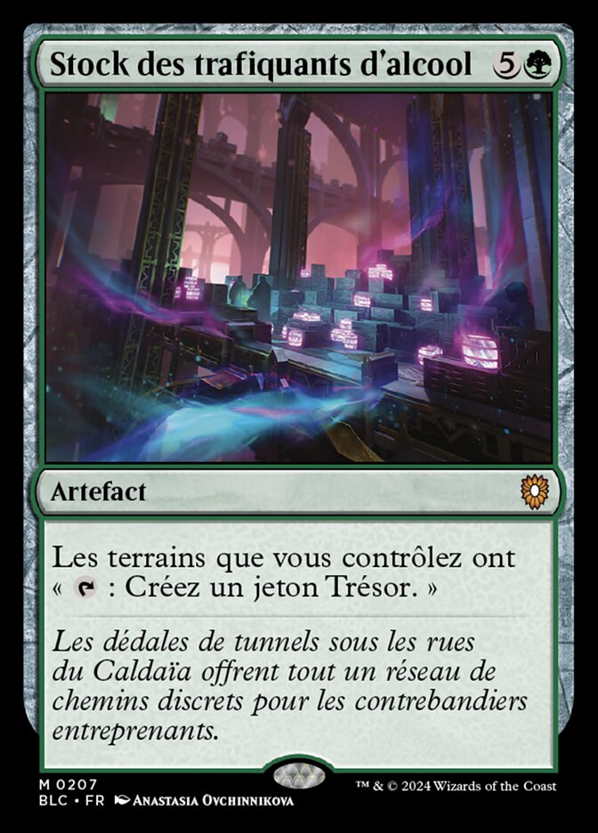 Stock des trafiquants d'alcool