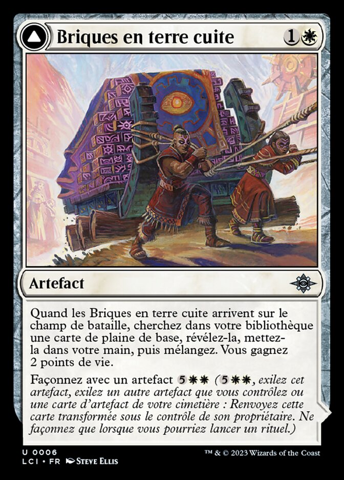 Briques en terre cuite
