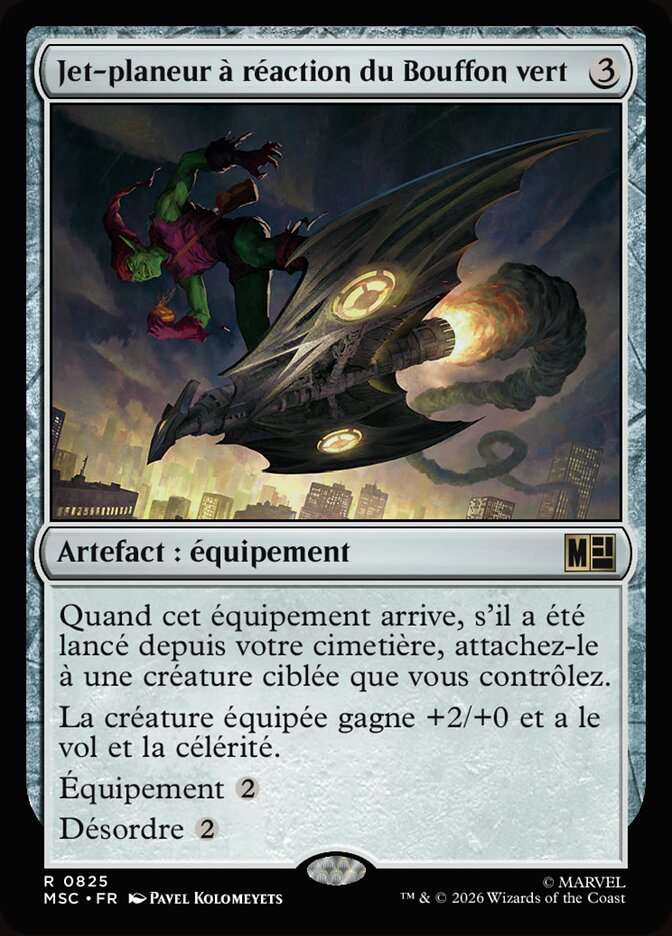 Jet-planeur à réaction du Bouffon vert