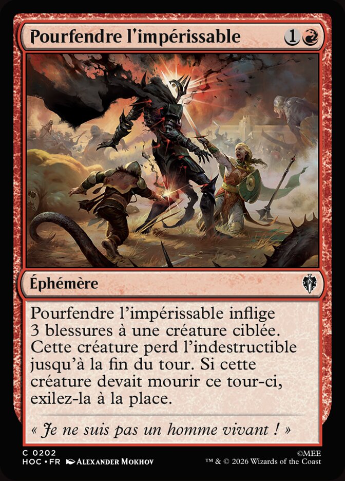 Pourfendre l'impérissable