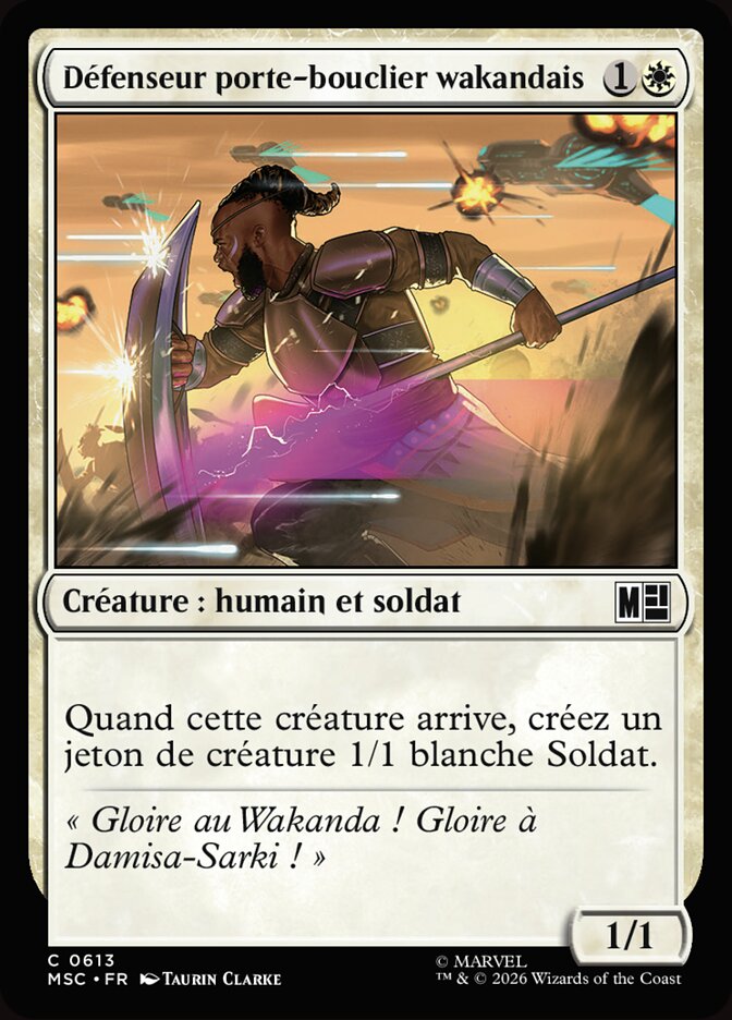 Défenseur porte-bouclier wakandais