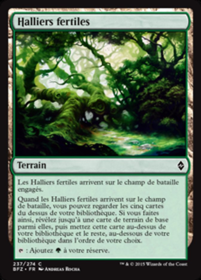 Halliers fertiles