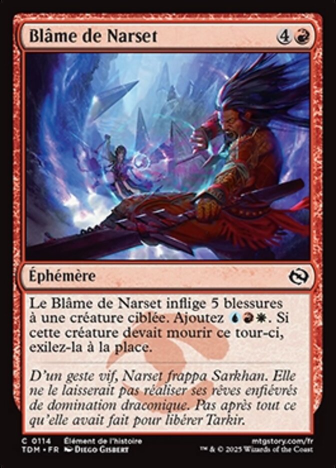 Blâme de Narset
