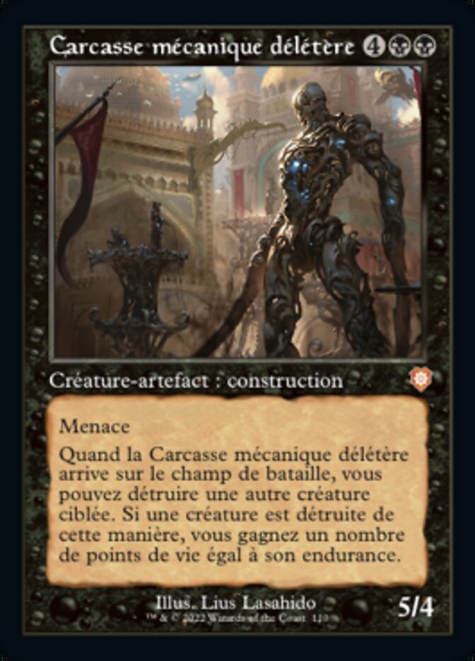 Carcasse mécanique délétère