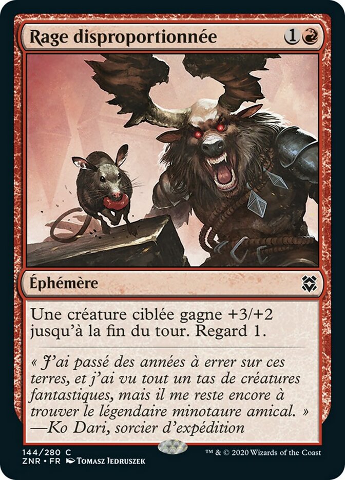 Rage disproportionnée
