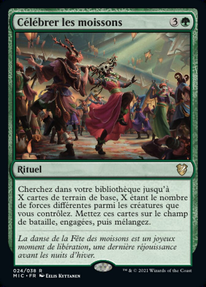Célébrer les moissons