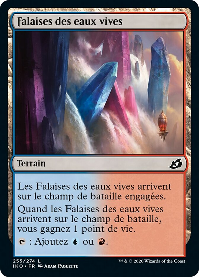 Falaises des eaux vives