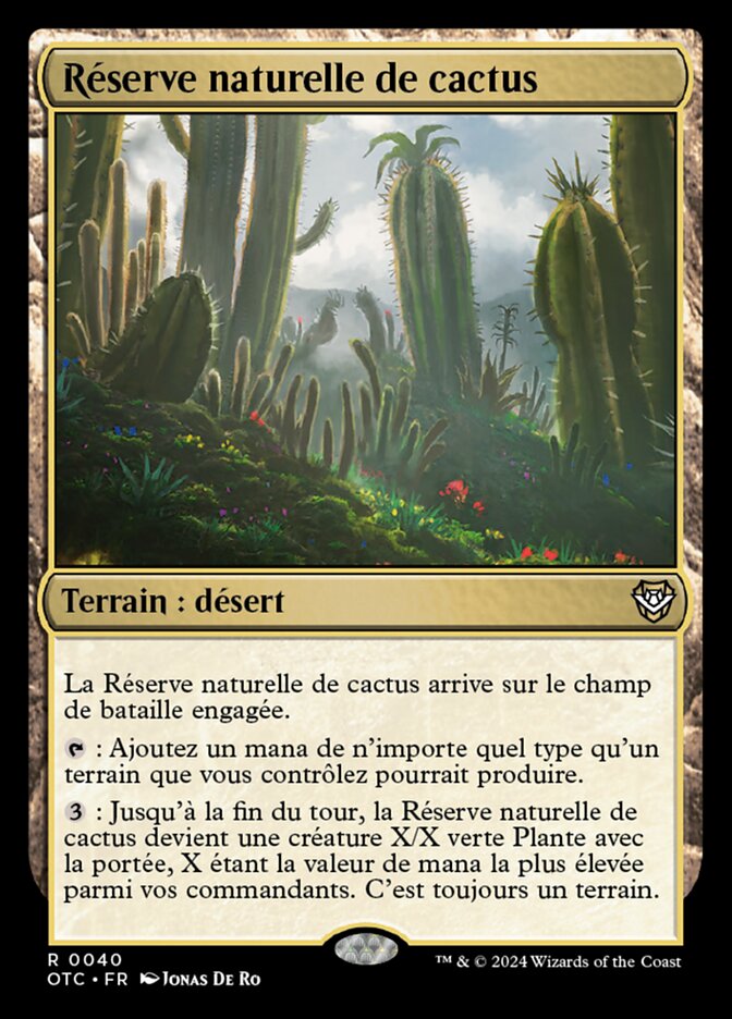 Réserve naturelle de cactus