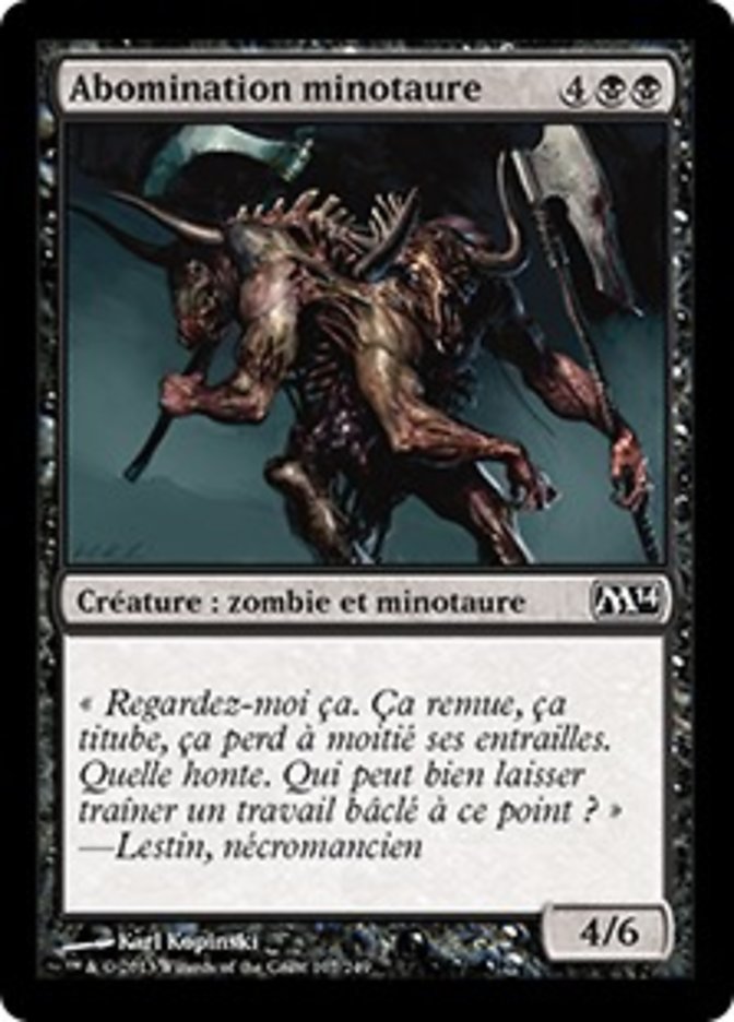 Abomination minotaure
