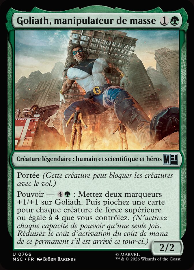 Goliath, manipulateur de masse