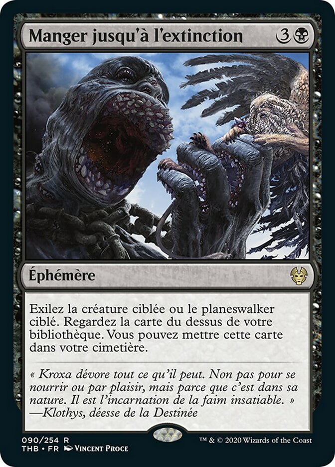 Manger jusqu'à l'extinction