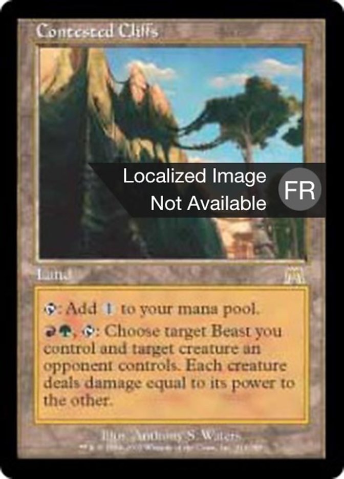 Falaises contestées