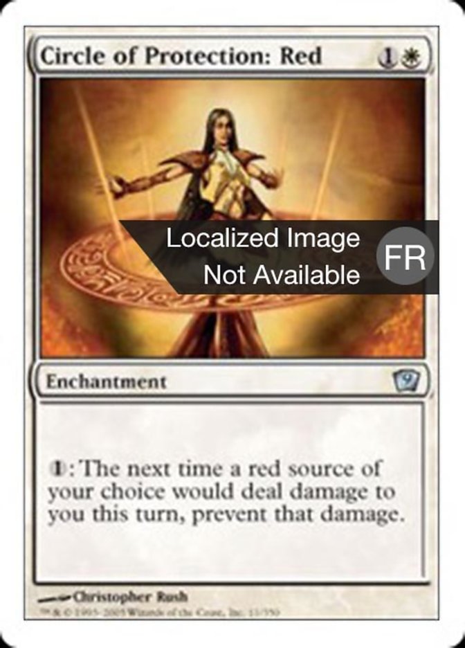 Cercle de protection : rouge