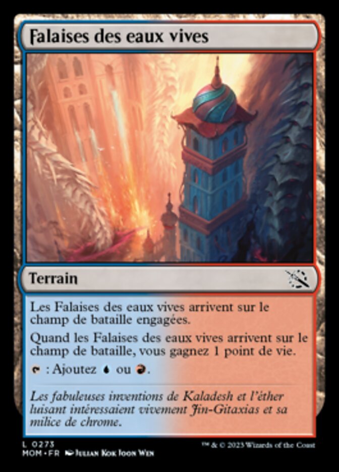 Falaises des eaux vives