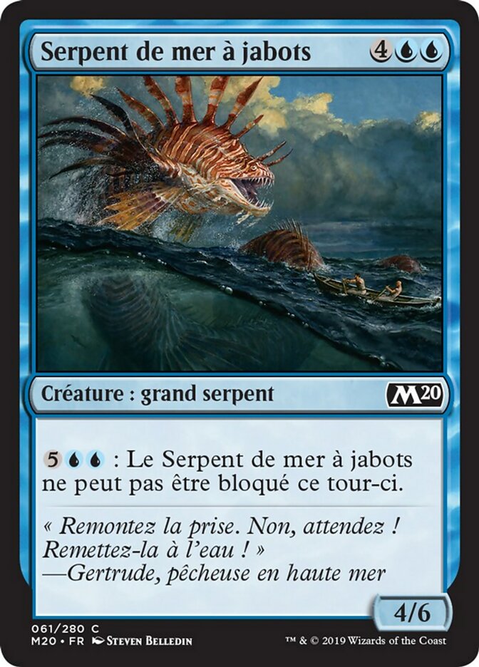 Serpent de mer à jabots