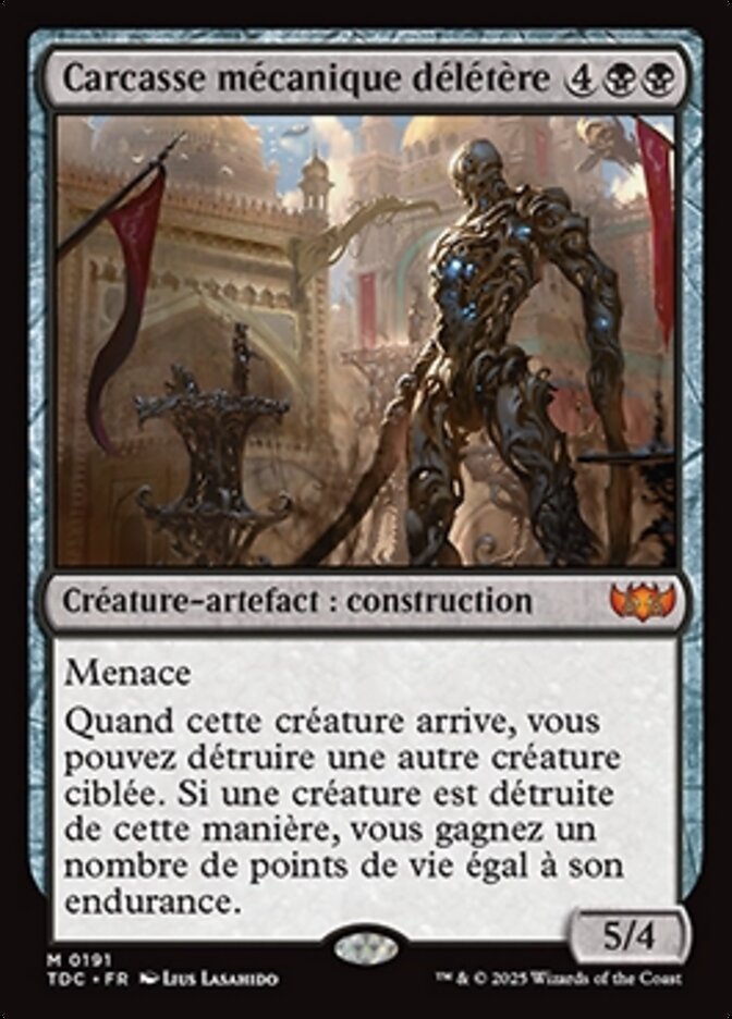 Carcasse mécanique délétère