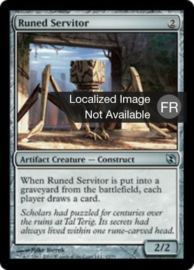 Valet serti de runes