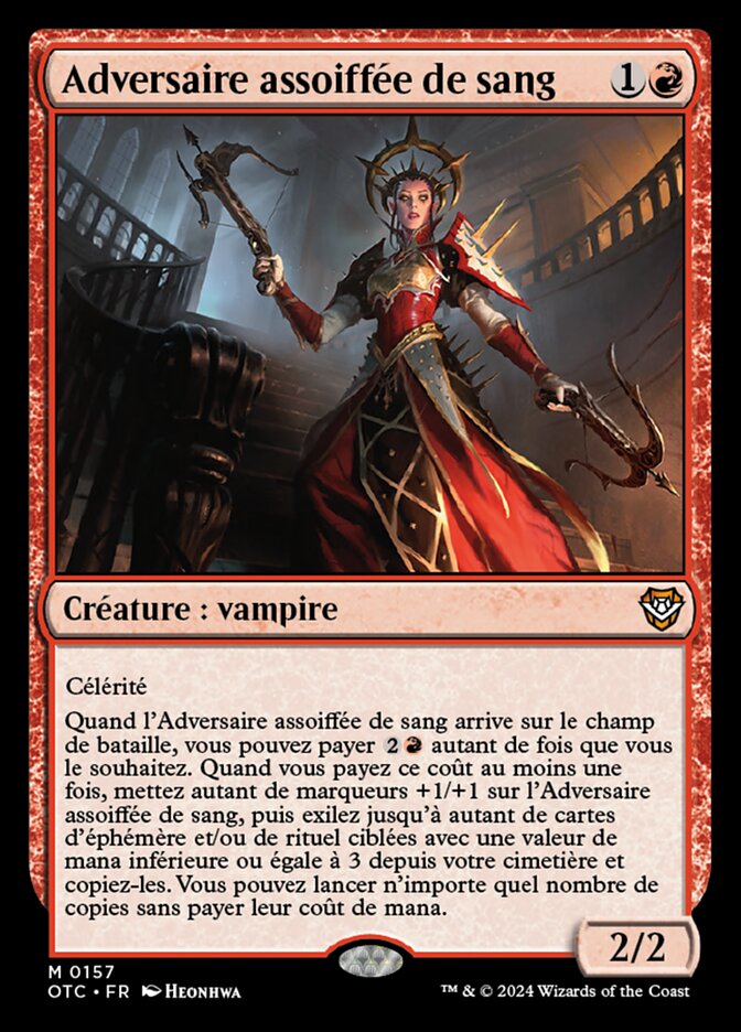 Adversaire assoiffée de sang