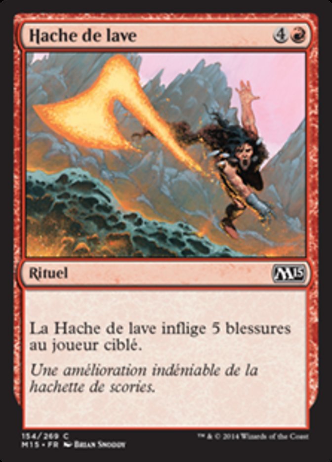 Hache de lave